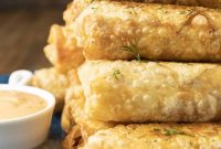 Crispy Corned Beef Egg Rolls with Tangy Dipping Sauce