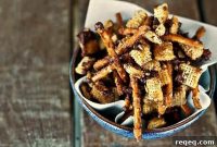 Heath Bar Crunch Chex Mix — Sweet and Salty Snack Mix Recipe