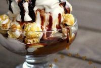 Caramel Corn Sundae Recipe: Crunchy Caramel Popcorn Ice Cream Bowl
