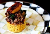 Habanero Pulled Pork Cornbread Stacks: Spicy Southern Sliders