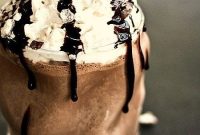 Guinness Double Chocolate Malted Milkshake with Baileys Cream Topping