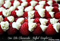 Mini Cheesecake-Stuffed Raspberries: Bite-Sized Dessert Recipes