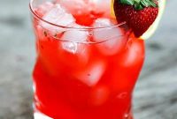Strawberry Basil Lemonade Cocktail Recipe | Summer Boozy Drink