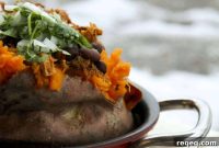 Stuffed Baked Sweet Potatoes with Savory Toppings