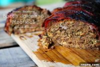 Bacon-Wrapped Jalapeño Meatloaf with Cheesy Filling