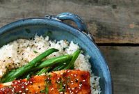 Blood Orange Miso-Glazed Broiled Salmon Recipe