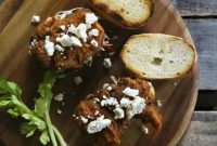 Crispy Buffalo Chicken Sandwich Recipe with Spicy Blue Cheese Slaw