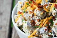 Loaded Baked Potato Salad Recipe — Creamy, Bacon & Cheddar Delight