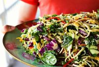 Asian Noodle Salad with Sesame Ginger Dressing