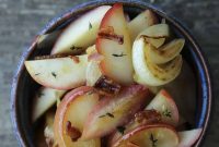 Skillet Bacon with Caramelized Apples and Onions