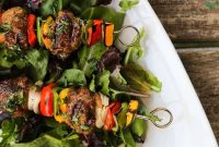 Chimichurri Steak Meatballs with Grilled Citrus Salsa