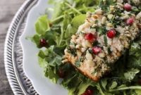 Crispy-Skinned Salmon with Pine Nut and Parsley Crust