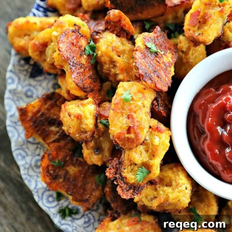 Bacon Cheddar Cauliflower Tots — Low-Carb Tater Tot Recipe 11 featured 20007