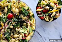 Greek Vegetable Pasta Salad for Veggie Lovers