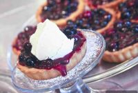 Blueberry Butter Tarts with Mascarpone Ice Cream Recipe