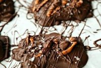 Caramel-Stuffed Dark Chocolate Pretzels (No-Bake)