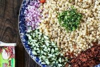 Spicy Bacon Cheddar Pasta Salad Recipe with Creamy Dressing
