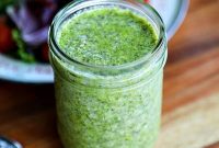 Quick 3-Ingredient Pesto Vinaigrette Dressing Recipe