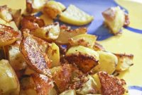 Crispy Roasted Potatoes with Melted Cheese