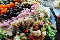 Authentic Greek Salad Recipe with Feta & Olive Dressing