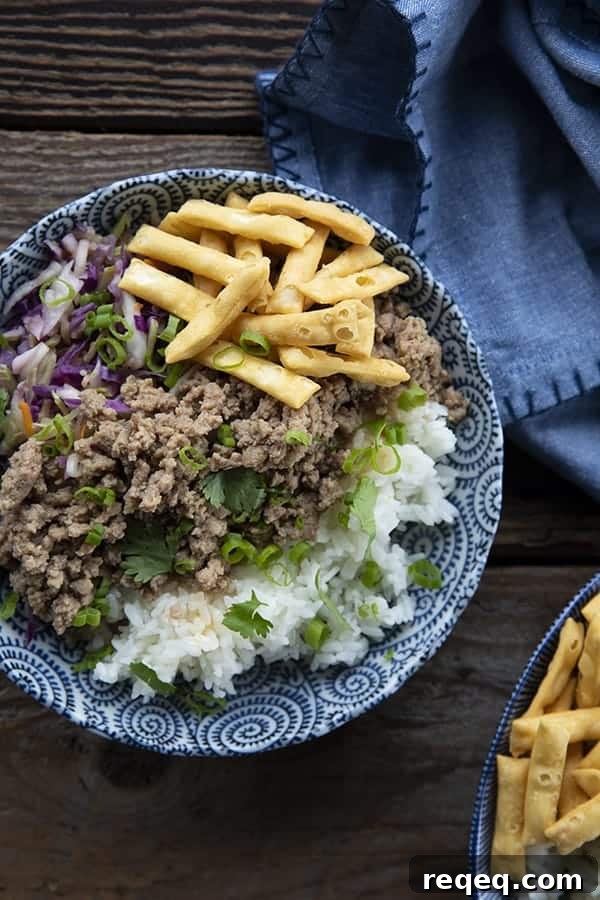 Egg Roll Bowl Recipe: Quick Stir-Fry with Ground Pork and Cabbage 12 featured 28398