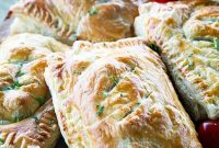 Cheesy Egg & Sausage Breakfast Pockets: Homemade Pastry Recipe