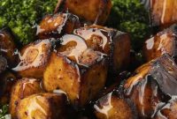 Honey Sriracha Crispy Tofu in the Air Fryer: Sticky & Crunchy