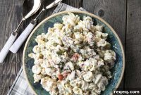 Creamy Salmon Pasta Salad with Lemon Dill Dressing