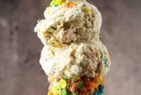 Fruity Pebbles Ice Cream Recipe: Colorful Cereal Ice Cream Scoop
