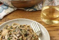 Creamy Miso Mushroom Pasta with Garlic and Thyme