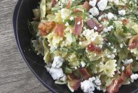 Creamy Bacon, Gorgonzola, Avocado & Basil Pasta Recipe