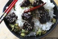 Jangsanjeok: Korean Teriyaki-Style Simmered Beef Patties