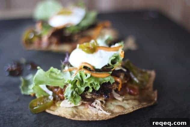 Carnitas-Style Chicken Tostadas Recipe for Crispy Toppings 7 featured 7792