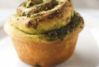 Arugula Walnut Pesto Pinwheel Rolls — Savory Party Appetizer