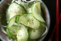 Crisp Asian-Style Marinated Cucumber Salad Recipe
