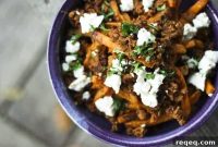 Mexican Poutine: Chorizo, Queso Fresco & Sweet Potato Fries