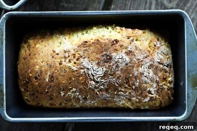 Full sized no knead Dilly Bread from Foodie with Family