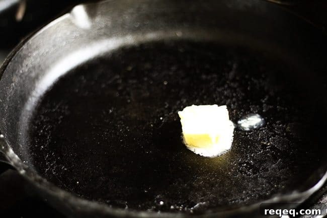Butter in a pan for bakers tax from Foodie with Family