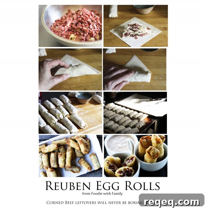 Crispy Corned Beef Egg Rolls with Tangy Dipping Sauce 13 Final plated egg rolls