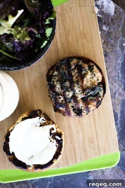 Spinach and Feta Turkey Burger Recipe for Juicy Flavor 8 Spinach Feta Turkey Burger | www.foodiewithfamily.com