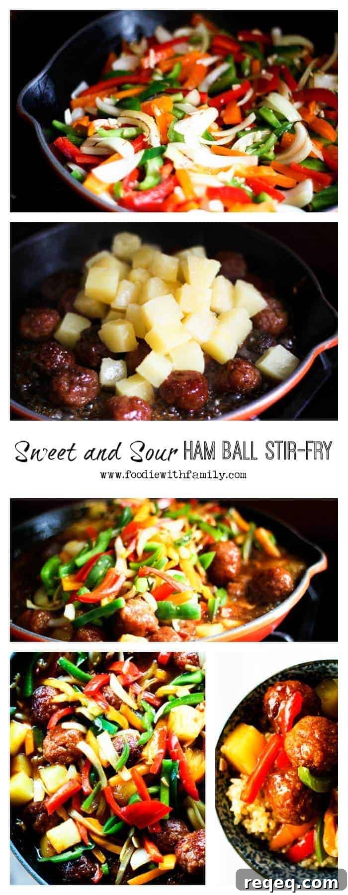 Sweet and Sour Ham Ball Stir-Fry Recipe for Quick Weeknight Meals 5 Super fast, delicious, Sweet and Sour Ham Ball Stir Fry from foodiewithfamily.com