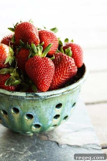 Strawberries for Strawberry Lemonade cupcakes | www.foodiewithfamily.com