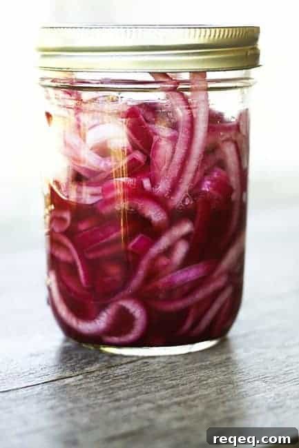 Pickled Red Onions | www.foodiewithfamily.com