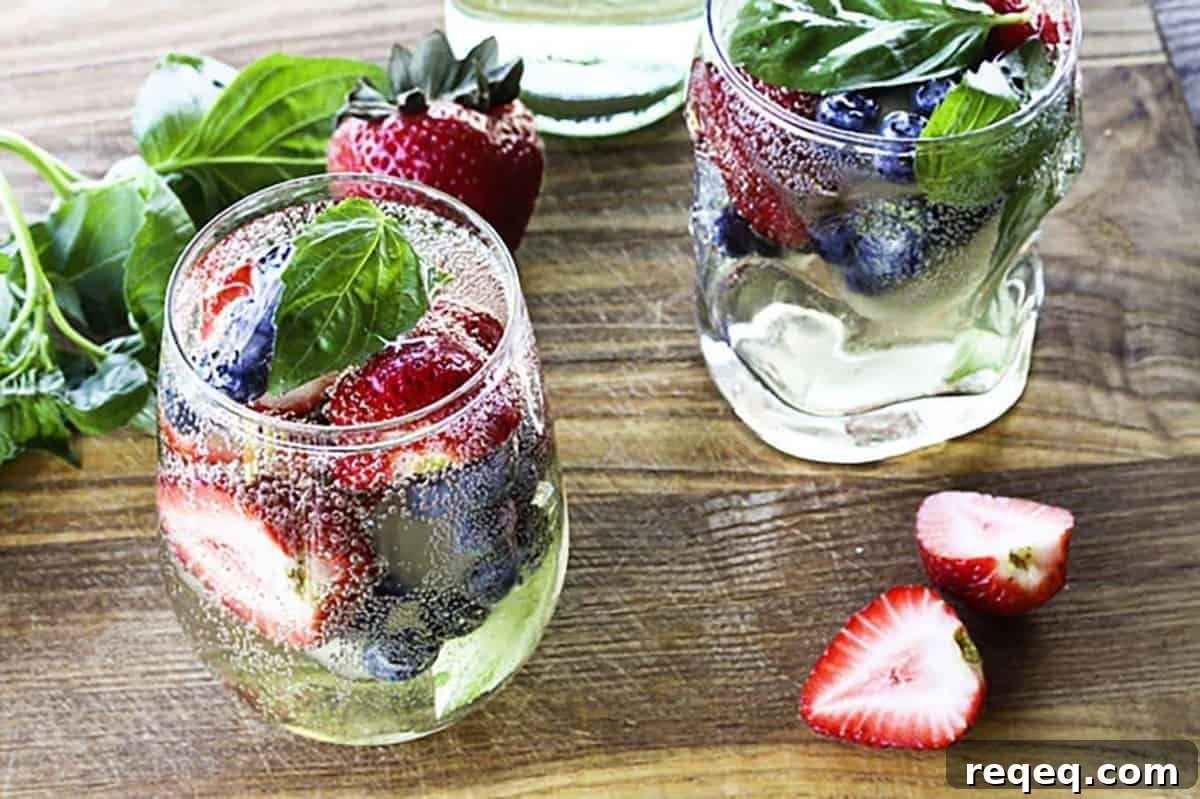 Mixed Berry and Basil Sangria Recipe (Single-Glass + Mocktail) 4 Mixed Berry Sangria-by-the-Glass. No need for a whole pitcher if you want a single glass!