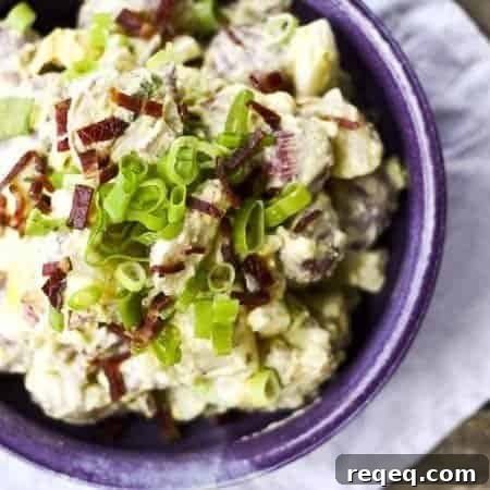 Creamy Bacon and Horseradish Potato Salad Recipe 4 Bacon Horseradish Potato Salad | www.foodiewithfamily.com