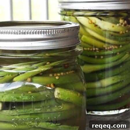 Pickled Garlic Scapes jar