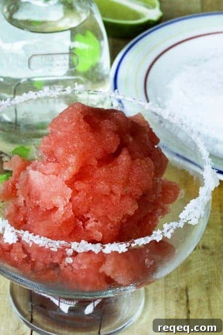 Watermelon Lime Sorbet and Frozen Margaritas | www.foodiewithfamily.com