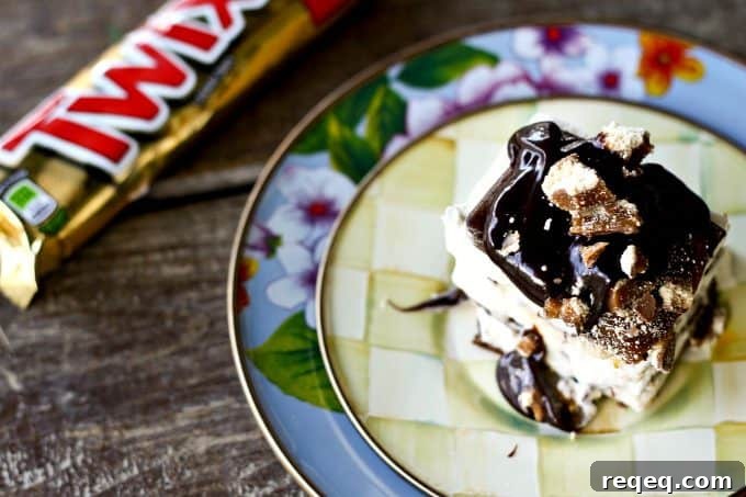 Twix Ice Cream Sandwich Cake Recipe: No-Bake Chocolate Caramel Dessert 3 Twix Ice Cream Sandwich Cake for No-Bake summer sweet tooth satisfaction