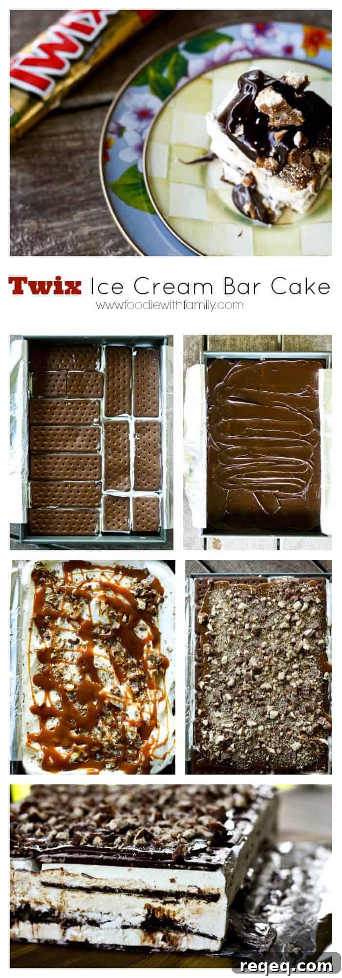 Twix Ice Cream Sandwich Cake Recipe: No-Bake Chocolate Caramel Dessert 6 Twix Ice Cream Sandwich Cake for No-Bake summer sweet tooth satisfaction