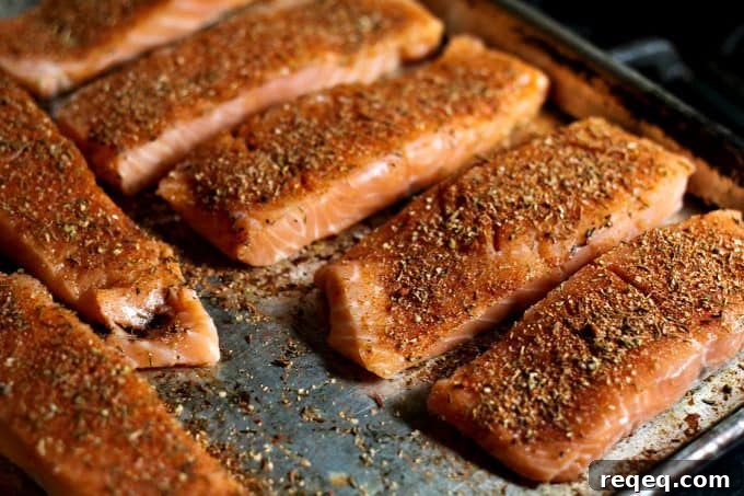 Quick Cajun Blackened Salmon Recipe for Weeknight Dinners 3 Cajun Blackened Salmon with Homemade Smoked Cajun spice blend | www.foodiewithfamily.com